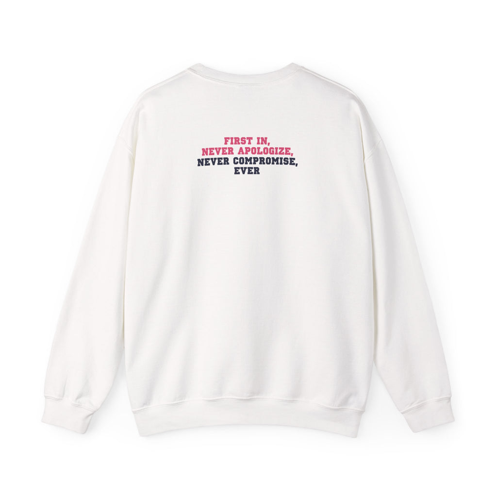 Women In Finance Crewneck — First In, Never Apologize