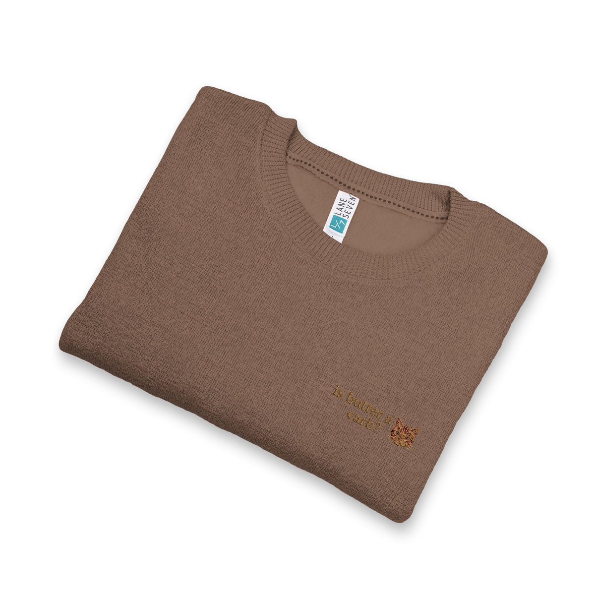 Is Butter A Carb? Crewneck — Embroidered