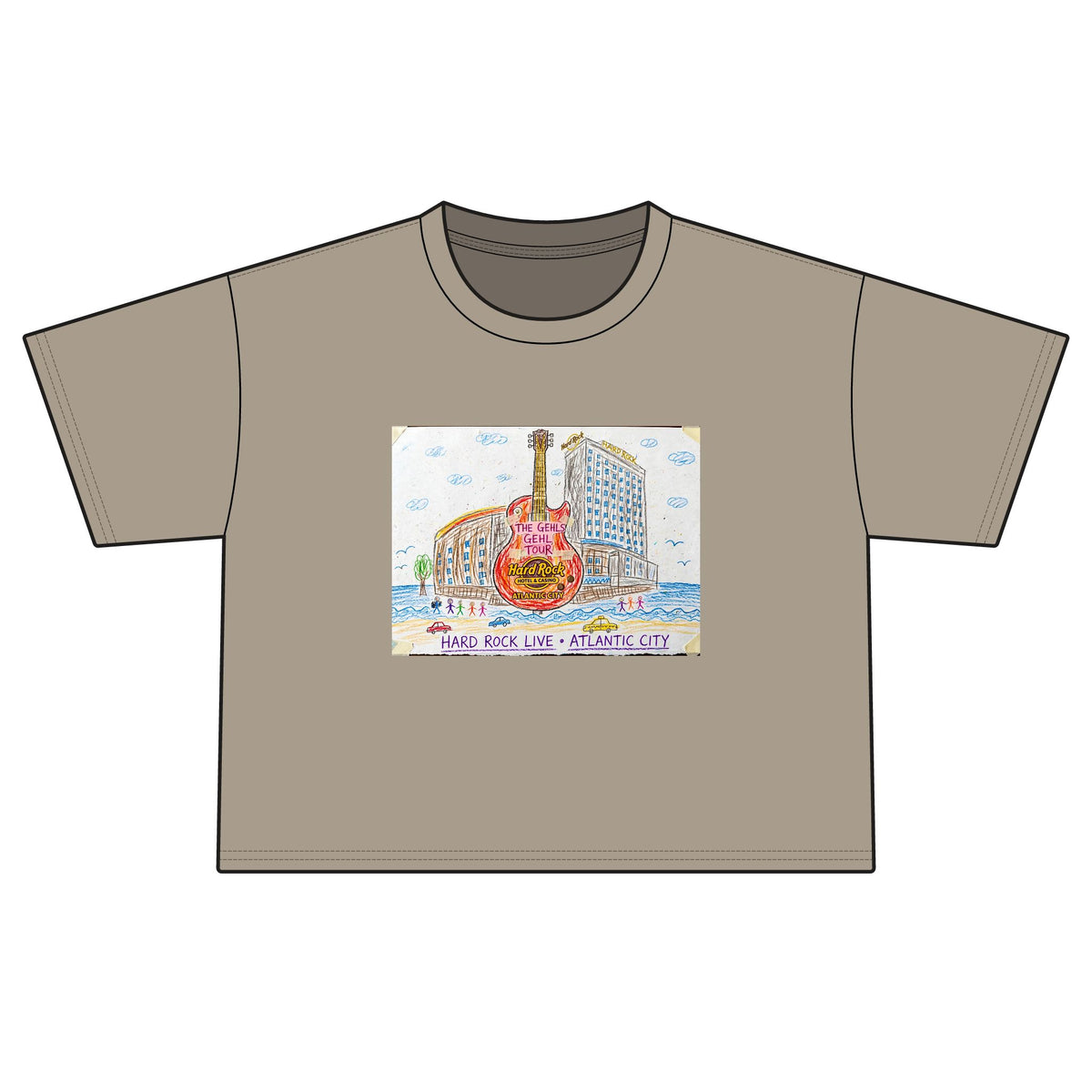 Crayon Tour Tee — Atlantic City
