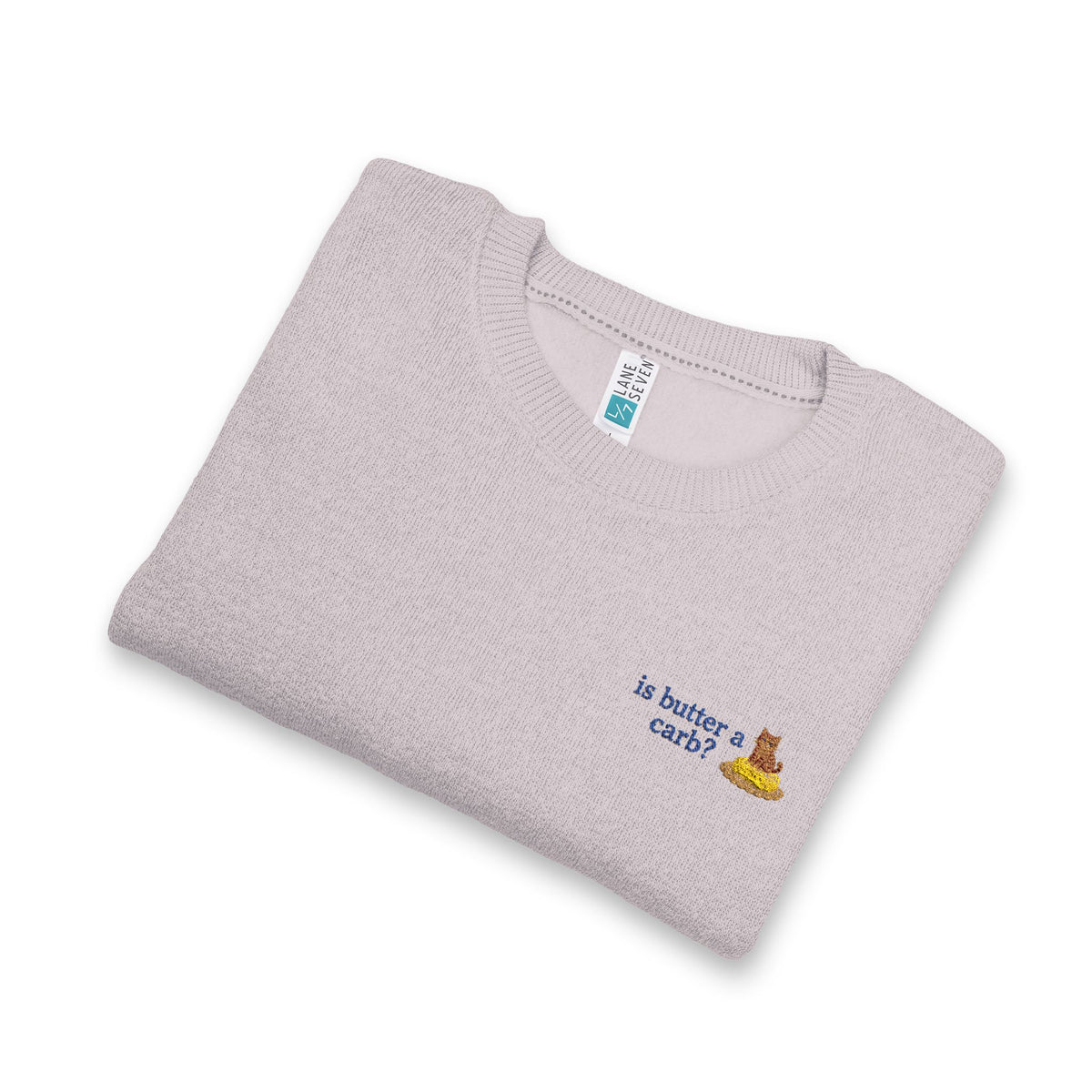 Butter On Butter Crewneck — Embroidered